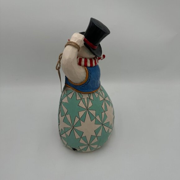 Rare Jim Shore, Heartwood Creek "Alive With Joy" Light Up Snowman Works - Picture 6 of 12